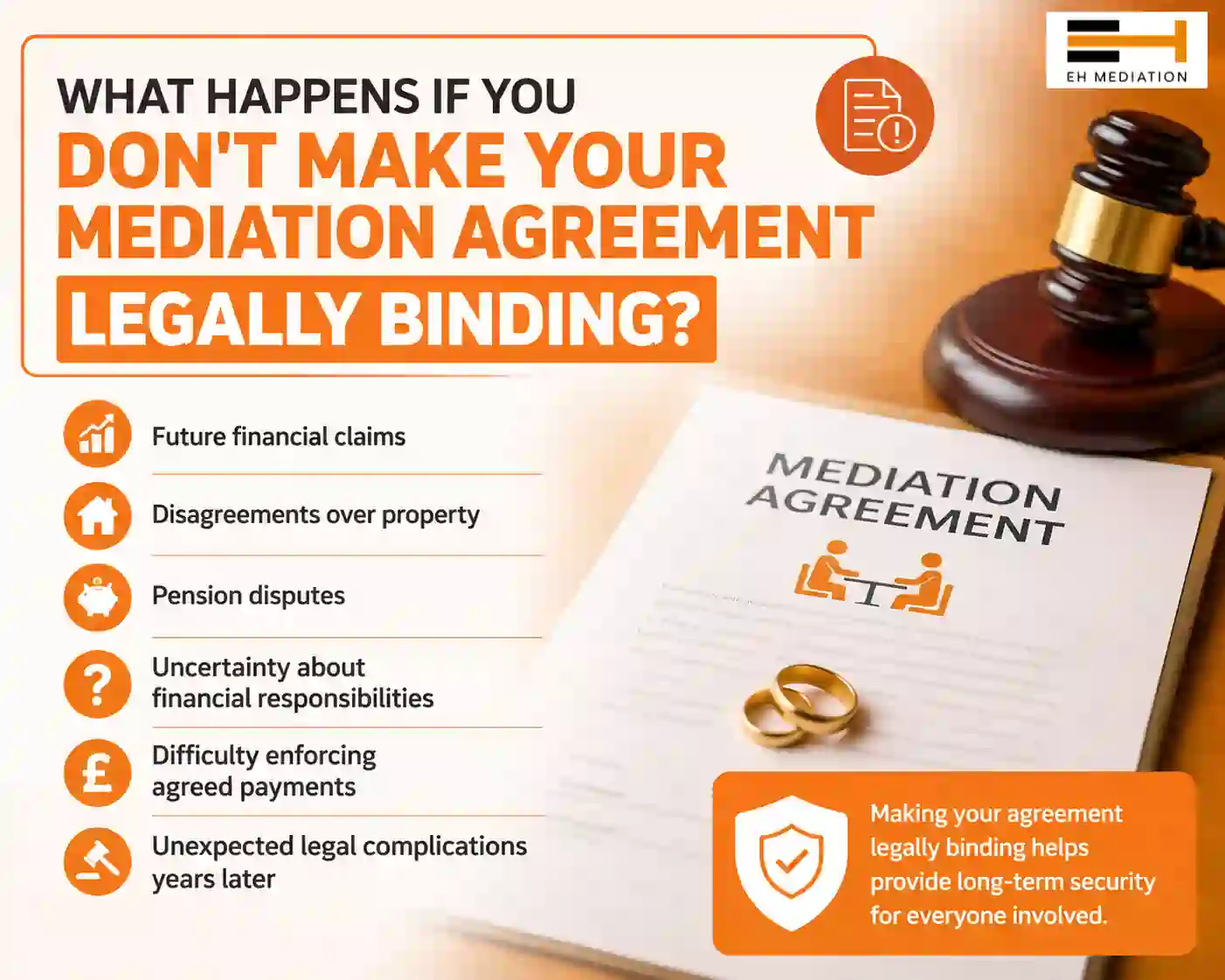 What Happens If You Don't Make Your Mediation Agreement Legally Binding Gloucestershire?